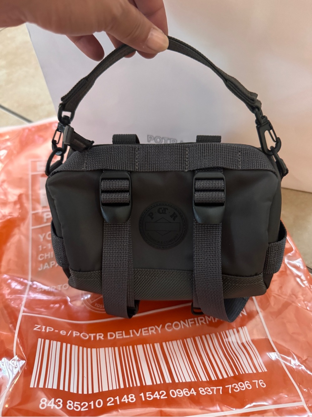 PORTER POTR RIDE ROLL BAG Yoshida Graphite 997-05363 Crossbody Mini Handheld